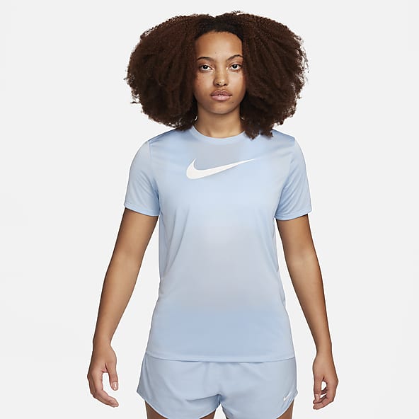Baby blue dri fit shirt top